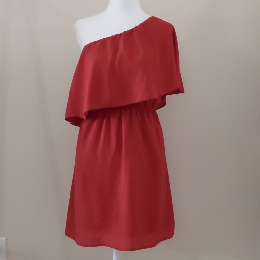 Coveted Closet small burnt orange color dress